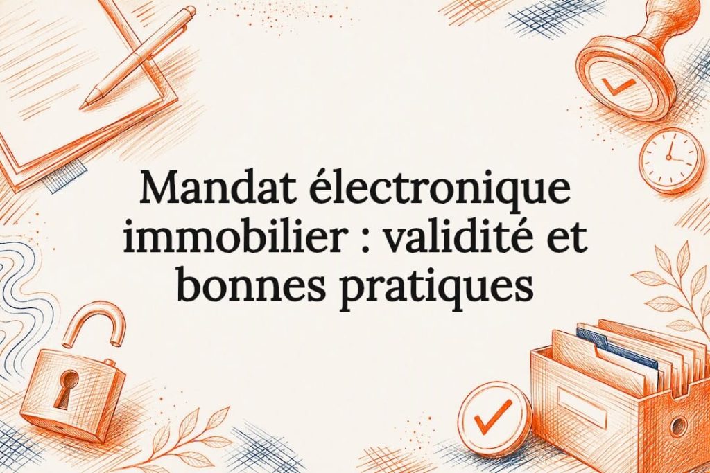 Carte de titre sur le mandat électronique immobilier