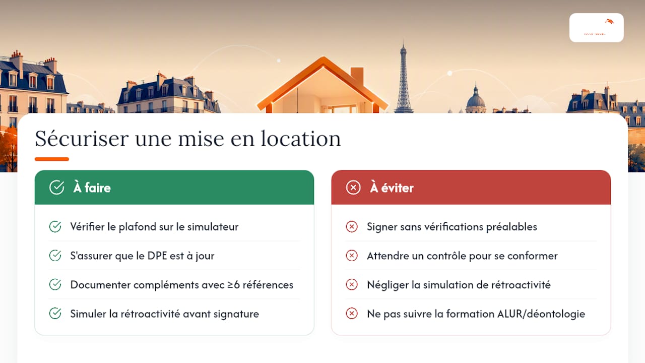 Conseils pratiques pour sécuriser une mise en location — overview diagram
