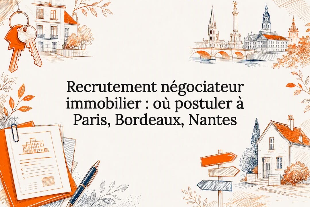 Carte de recrutement dans l'immobilier